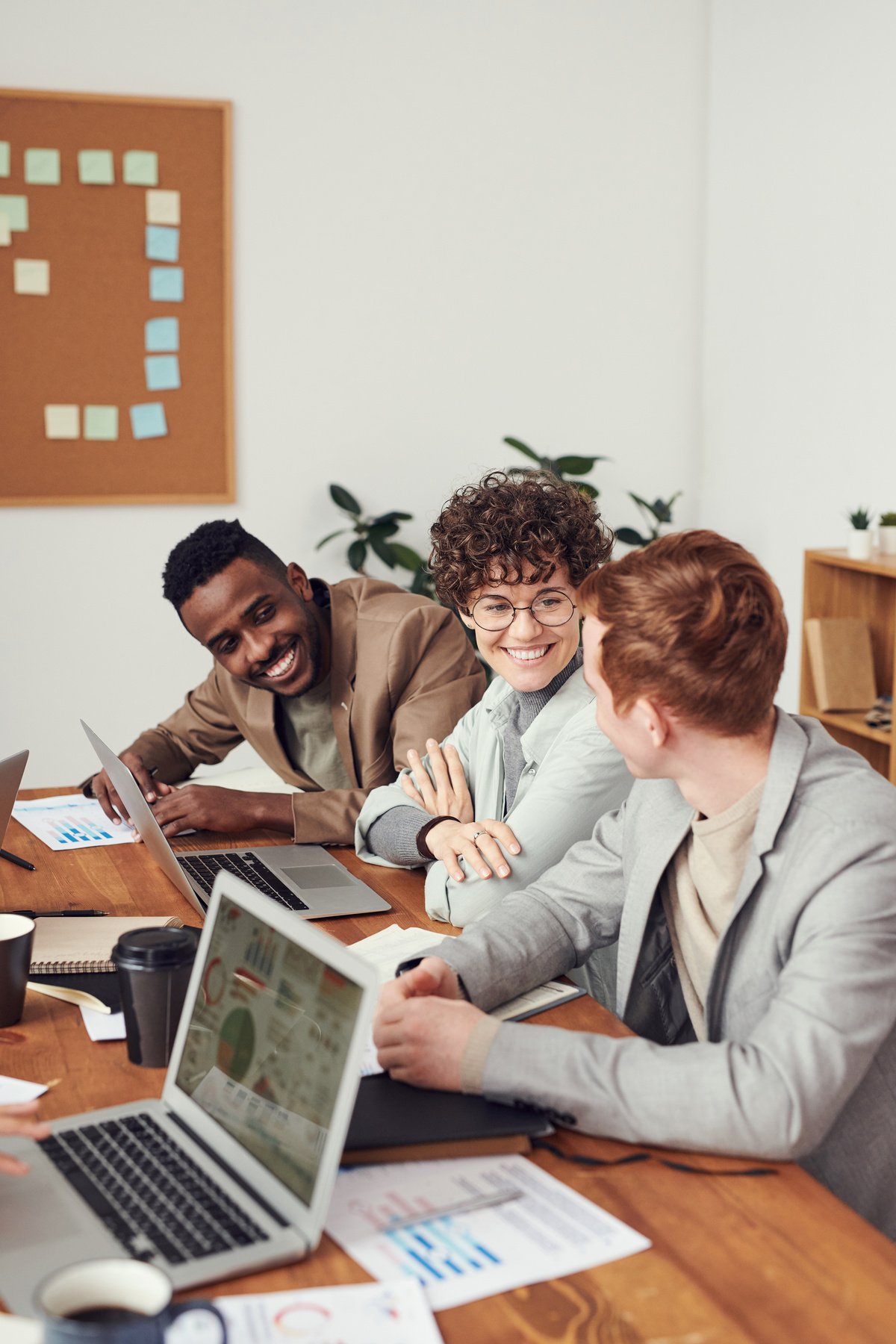 Diverse group of people collaborating in the office